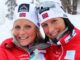 Тереза Йохауг и Марит Бьорген - многократные чемпионки мира по лыжным гонкам