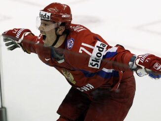 Илья Ковальчук после гола в овертайме финала ЧМ-2008