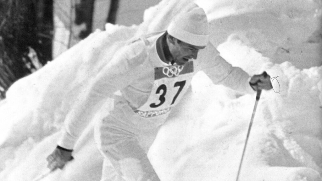 Вячеслав Веденин на лыжне олимпийского Саппоро в 1972 году