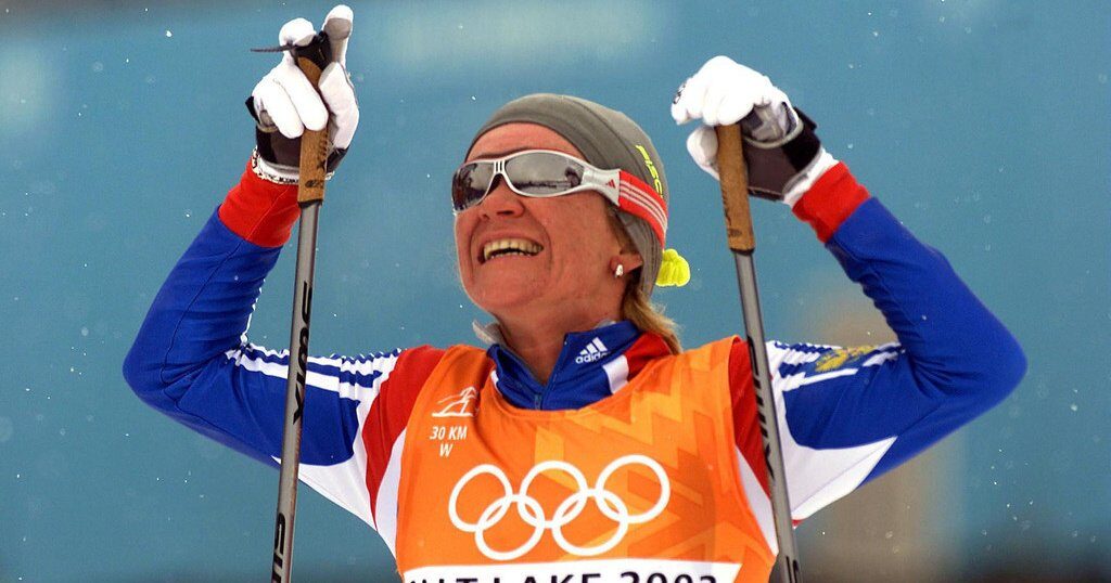 Лариса Лазутина на Олимпиаде-2002