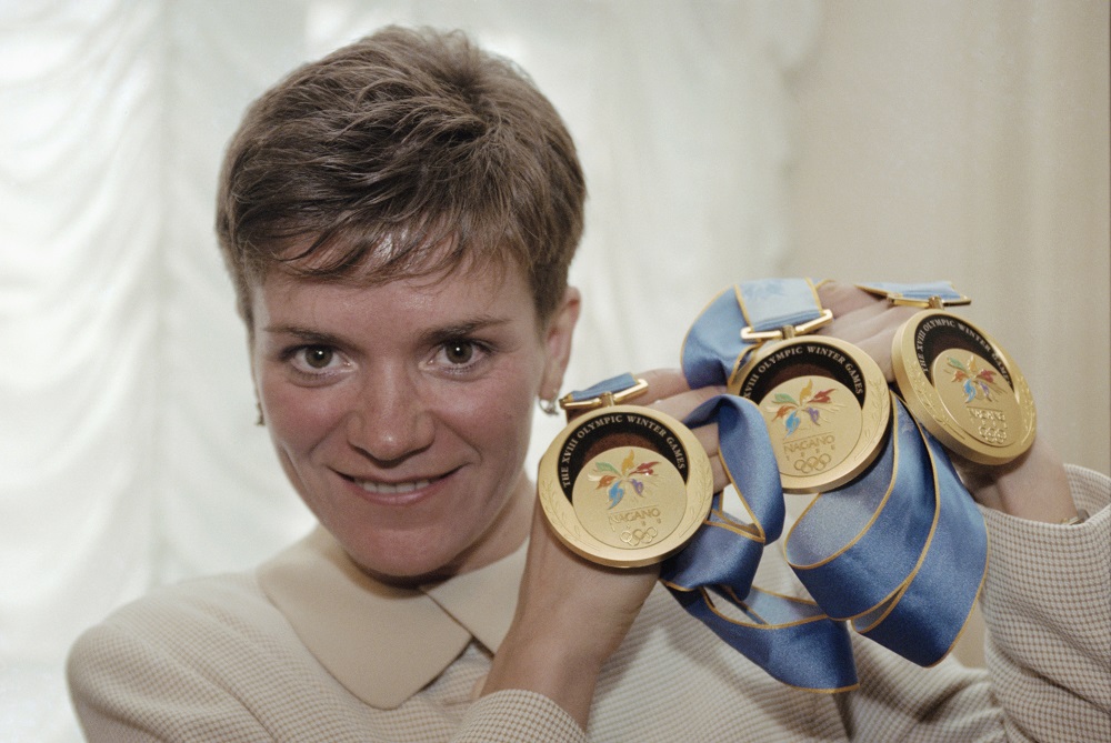 Лариса Лазутина - трехкратная олимпийская чемпионка 1998 года