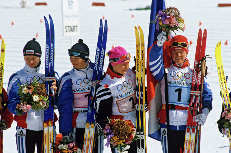 Нина Гаврылюк - олимпийская чемпионка 1998 года в эстафете